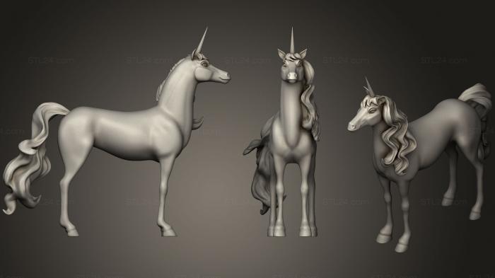 Animal figurines (Magical Unicorn, STKJ_1157) 3D models for cnc